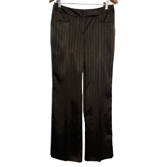 𝅺$10$ add on RK ZORA WOMEN'S SATIN PINSTRIPE GENTLEMEN'S style trouser pants - Picture 5 of 9
